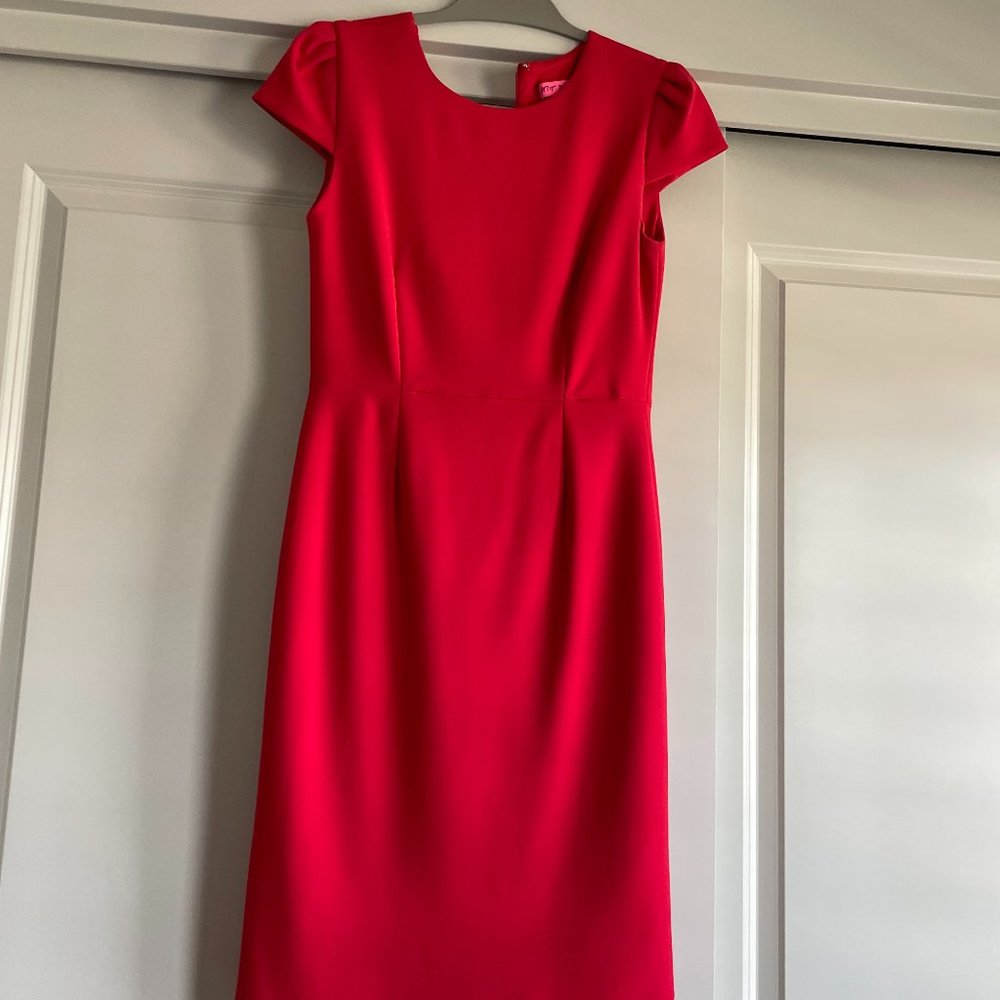 Betsey Johnson Stretch Crepe Midi Dress
